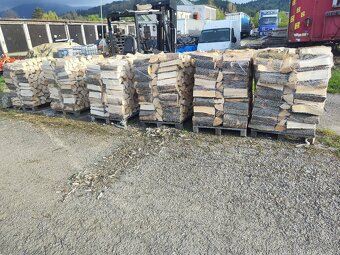 Palivové drevo obrezky balíky buk smrek palety metrovica - 3