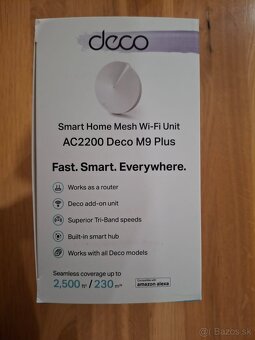 Predám TP-Link Deco M9 Plus AC2200 (používaný) - 3