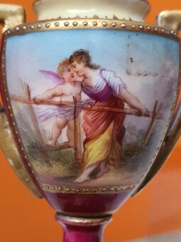 Starožitná porcelánová amfora Alt Wien - 3