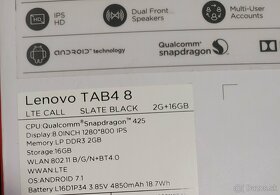 Tablet Lenovo Tab4 - 3