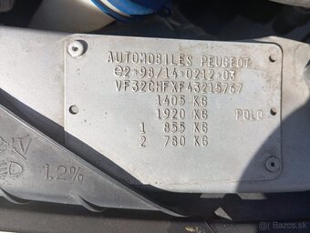 Peugeot 206 3D 1.1E (2003) – na predaj - 3