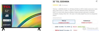 TLC 32S400A - nový HDR, Smart HD TV + HDMI kábel - 3
