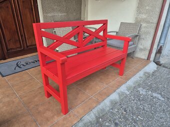 Lavica - červená x-x - 3