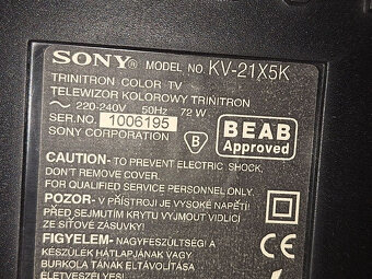 Darujem Sony Trinitron KV-21X5K - 3