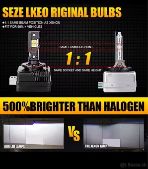 Led xenónova výbojka d1s 300 w 6500k 2 ks v balení - 3