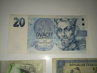 BANKOVKY 20 KČS 1944-1994, 5 RŮZNÝCH EMISÍ, NEPERF. - 3
