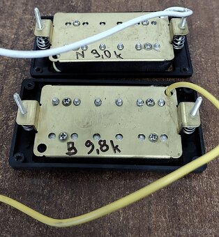 Snímače humbucker zebra - 3