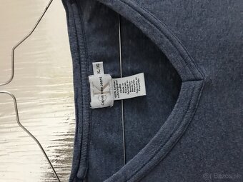 CALVIN KLEIN originál modre pánske tricko XL - 3