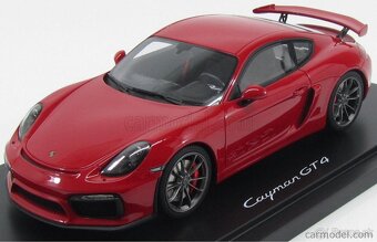 Porsche Cayman GT4 red 1/18 - 3