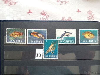 Poštové známky č.860 - 20 ks sérií SVET - Fauna, flóra - 3