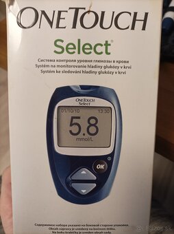 Predám glukomer Onetouch select - 3