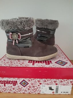 Sivé čižmy spicy 27 - 3