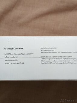 🔵 Zabaleny Novy 300Mbps Router Airpho AR-W200 - 3