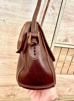 Nová vintage kabelka pravá koža - 3