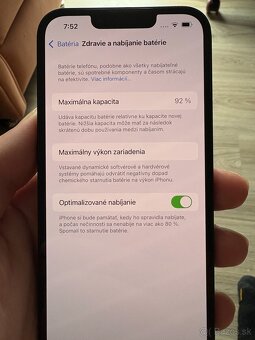 iPhone 13 128GB Midnight, 92% batéria - 3