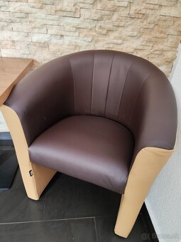 Hnedé Kreslo Mušla - 3