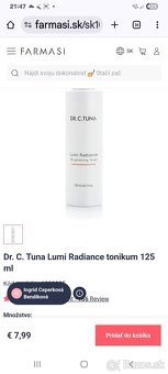 Dr.c.tuna Lumi Radiance krem a tonikum..Farmasi.skvele duo - 3