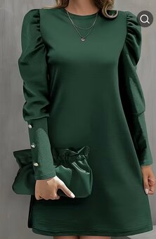 Zelené šaty XL - 3