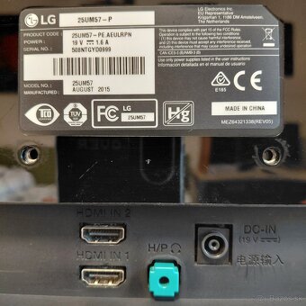 25" monitor LG 25UM57-P - 3