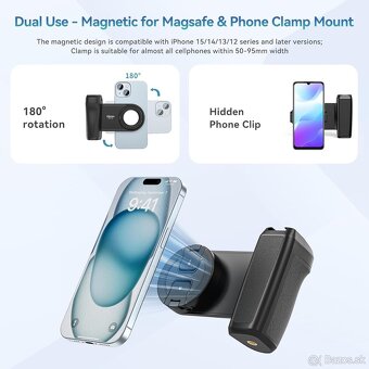 Rukoväť smartfónu ULANZI MA35, magnetická rukoväť smartfónu - 3