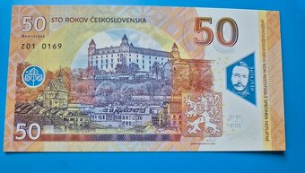 50 Kčs ŠTÚR, gabriš , rovnaké čísla, séria X, Z - 3