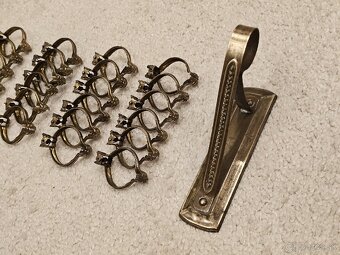 Mosadzná garníž so štipcami - 3