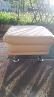 Eko koža taburetka 40eur, Ikea podnožka 30eur - 3
