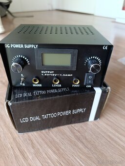 SET tetovací strojček+power supply+ grip+ pedal -komplet set - 3