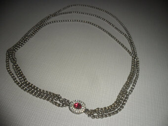 Trojitý strieborný náhrdelník - 3