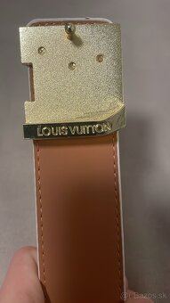 Louis Vuitton opasok – biely, koža - 3
