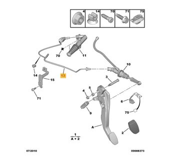 Peugeot 508 spojkové potrubie - 3