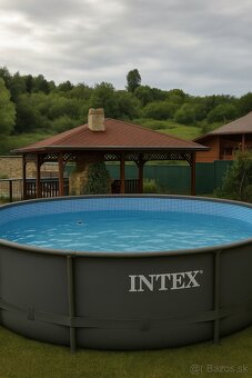 Predám veľký rámový bazén Intex Ø6 m x 1,4 m – kompletná výb - 3