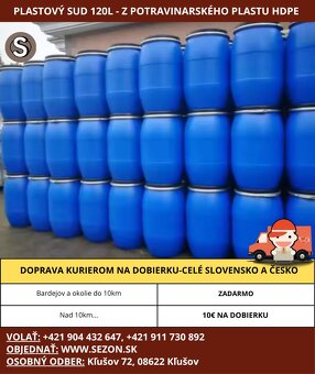 Plastové sudy,plastový sud na kvas,na vodu CELÉ SLOVENSKO❗ - 3