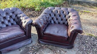 Kožená sedací souprava 3+2+1 CHESTERFIELD - 3