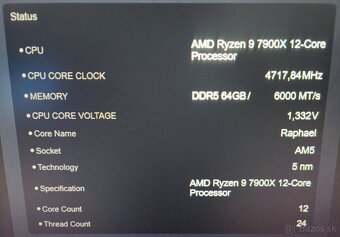AMD Ryzen 9 7900X - 3