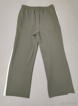 Pánske voľnočasové nohavice olivovo zelené - 3