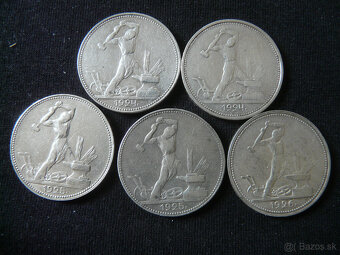 Mince Rusko - rubel, kopejky strieborné. - 3