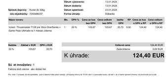 Stojan a volant - ThrustmasterT128 pre Xbox One/Series - 3