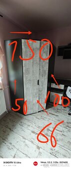 Rohová šatníková skriňa - 3