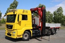 9890 MAN TGS 26.500 - 6x2 – Valník + HR-HMF 2820 K6 – EURO 6 - 3
