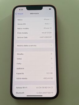 Krásny Iphone 13 512GB batéria 100 percent - 3