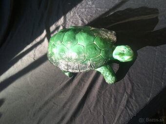 veľká korytnačka  -malachitové sklo - 3
