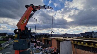 Preprava a manipulácia hydraulickou rukou BB - 3