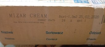 Obklad obkladačky béžové, krémové 25x75 - 3