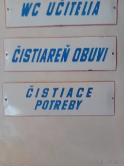 Smaltované tabuľky 1 - 3