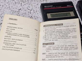 SCIENTIFIC CALCULATOR / SHARP EL-531P kalkulator kalkulačka - 3