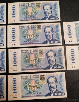 1000 kčs, Slovenský kolok, 1985, 23€ kus - 3