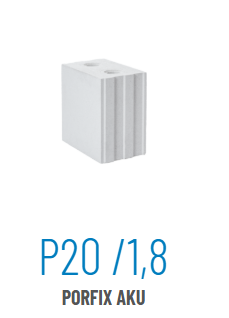 PRIEČKOVKA PORFIX AKU P20 /1,8 hr. 125mm - 3