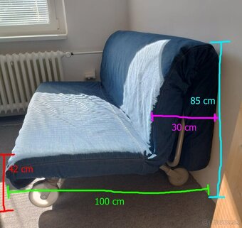 Rozkladací gauč/pohovka IKEA PS LOVAS - 3