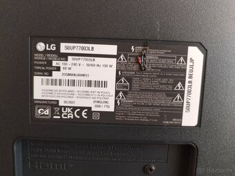 Predám TV LG 50UP77003LB - 3